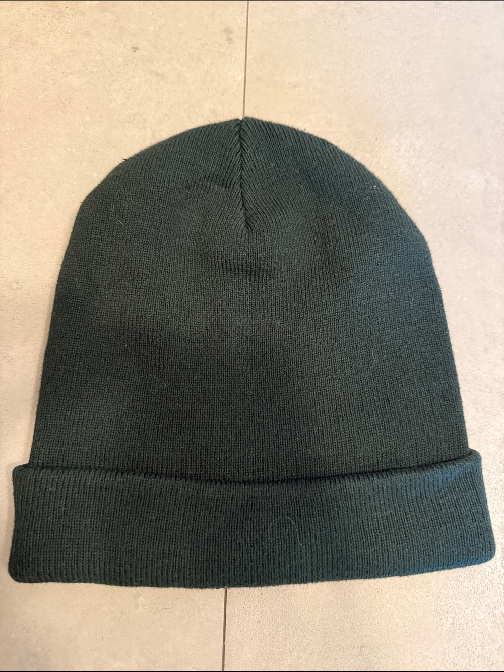 Joah Brown Men's Forest Green Ribbed Cuffed Beanie - Picture 3 of 4